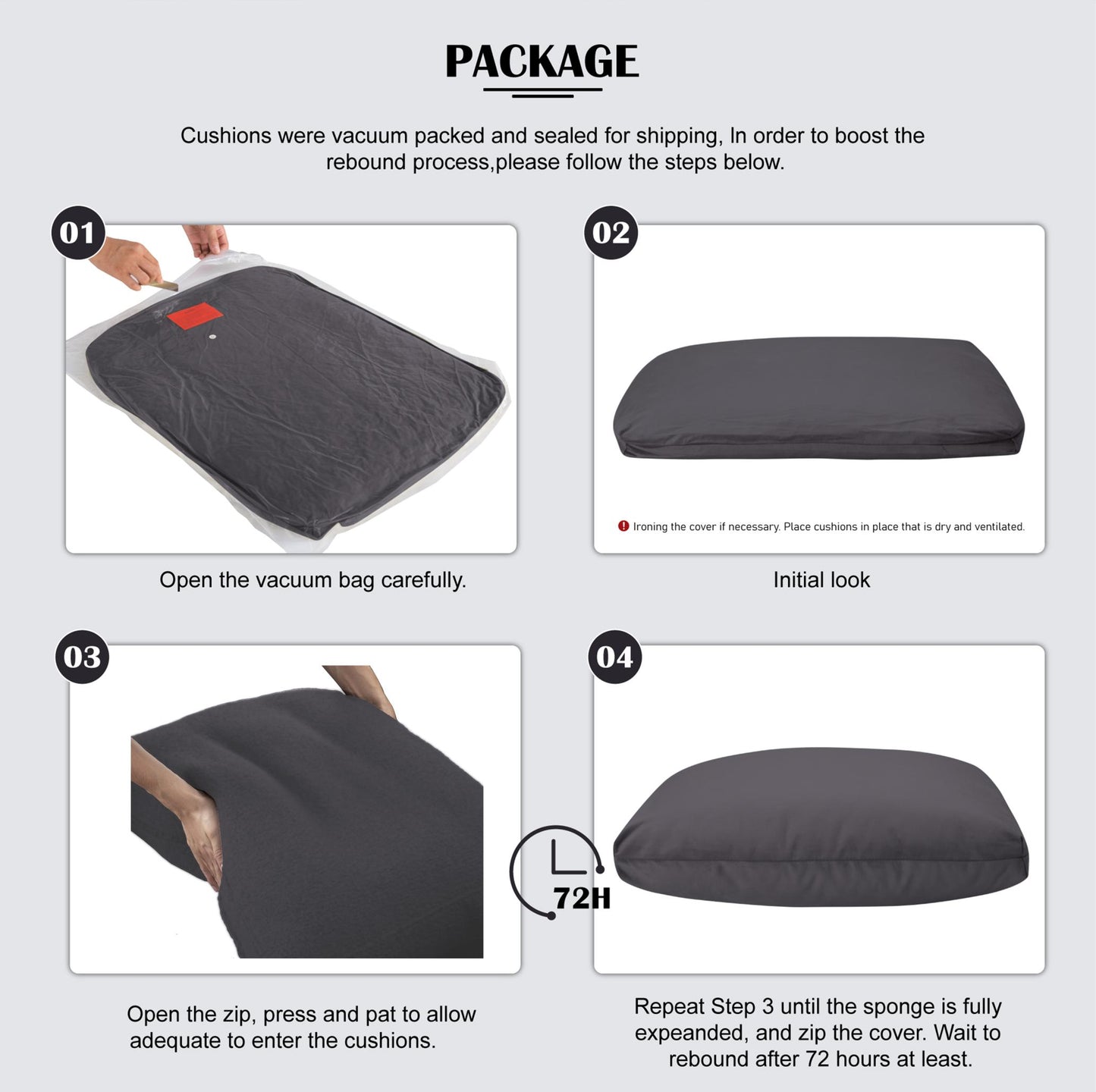 107.9” L-Shaped Reversible Sectional Sofa