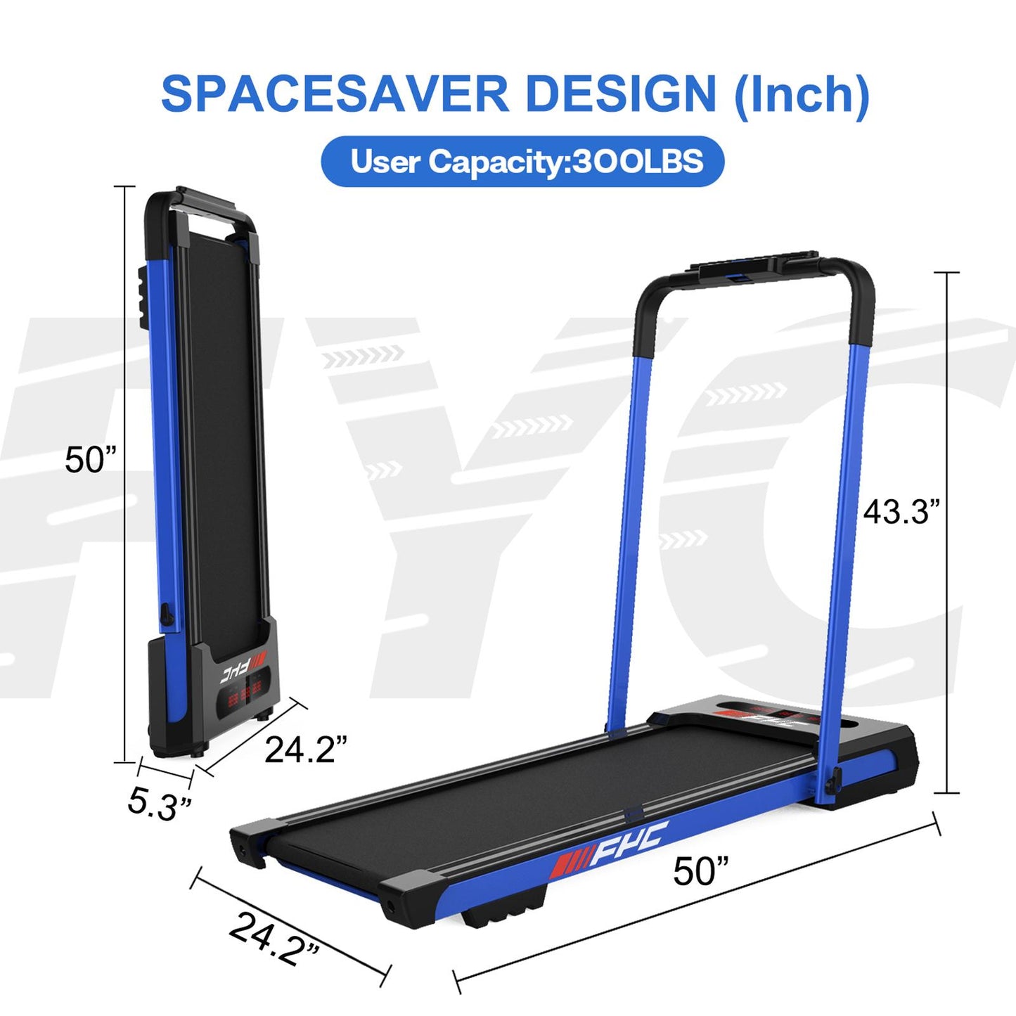 Under Desk Treadmill - Walking Pad 2 in 1 Folding Treadmill Desk Workstation