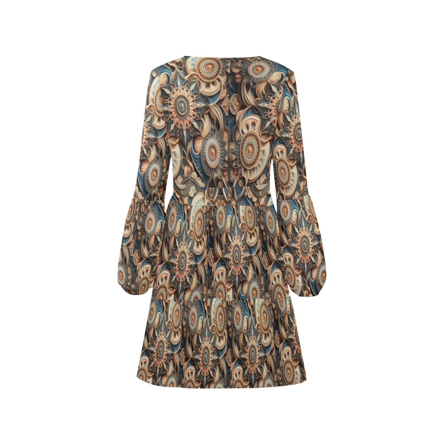 FT78Y Dress V-Neck Loose Fit