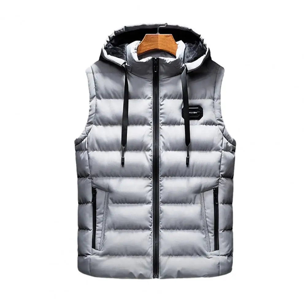 Mens Jacket Sleeveless Vest Winter Male Cotton Warm Vest Padded Coats Men Stand Collar Army Thicken Waistcoats Clothing 6XL