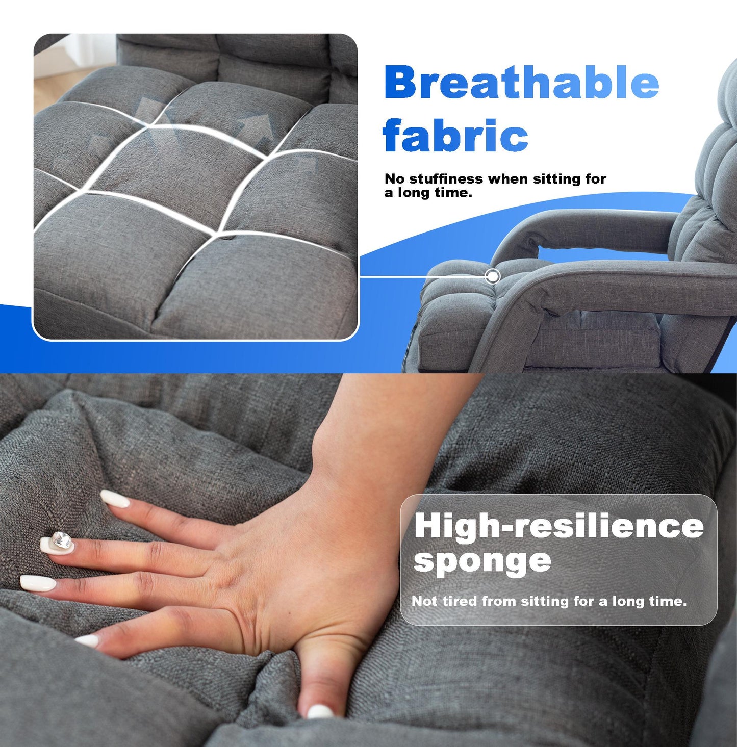 Folding Lazy Sofa Floor Chair