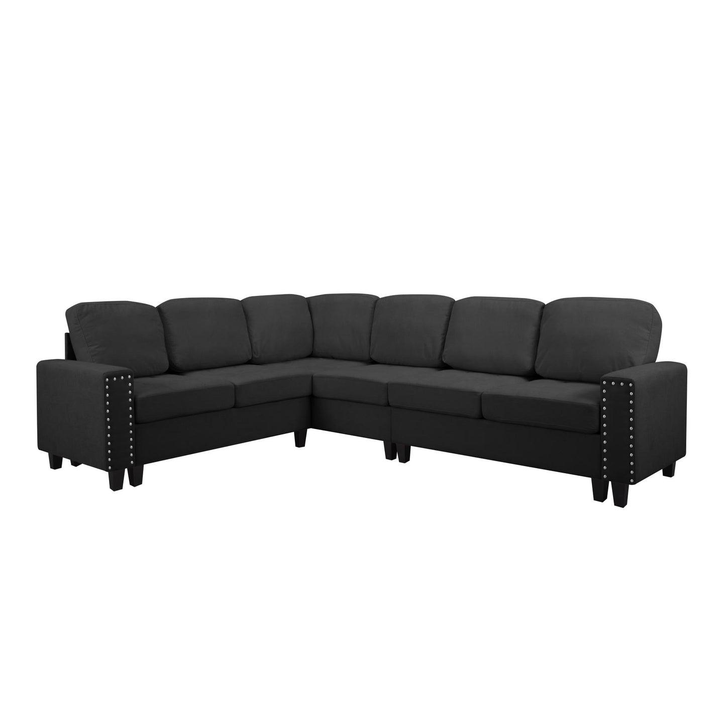 107.9” L-Shaped Reversible Sectional Sofa