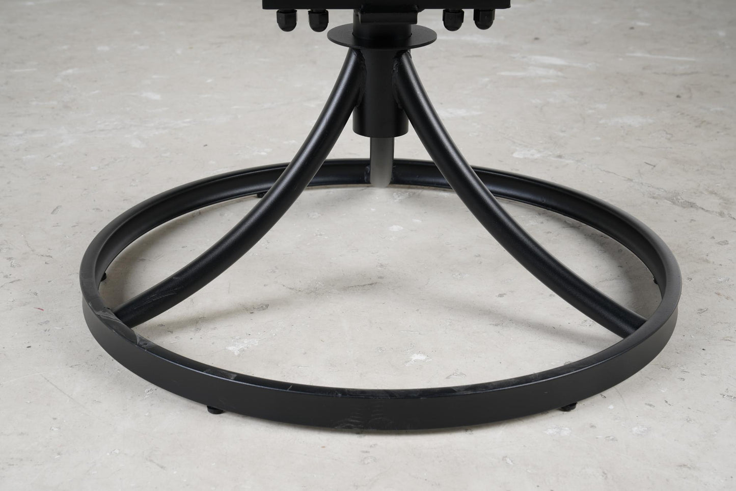 All-iron Detachable Swivel Dining Chair, Coffee Grey, 2 PCS