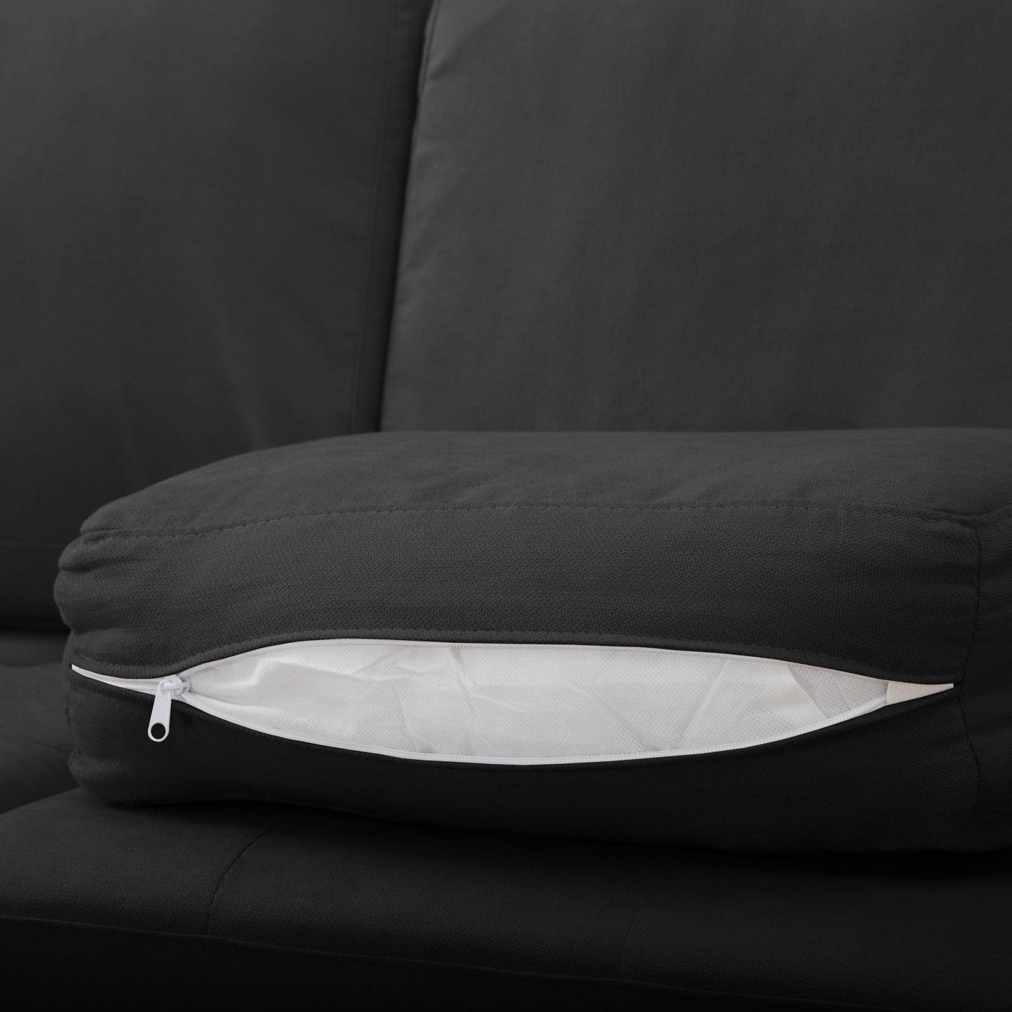 107.9” L-Shaped Reversible Sectional Sofa