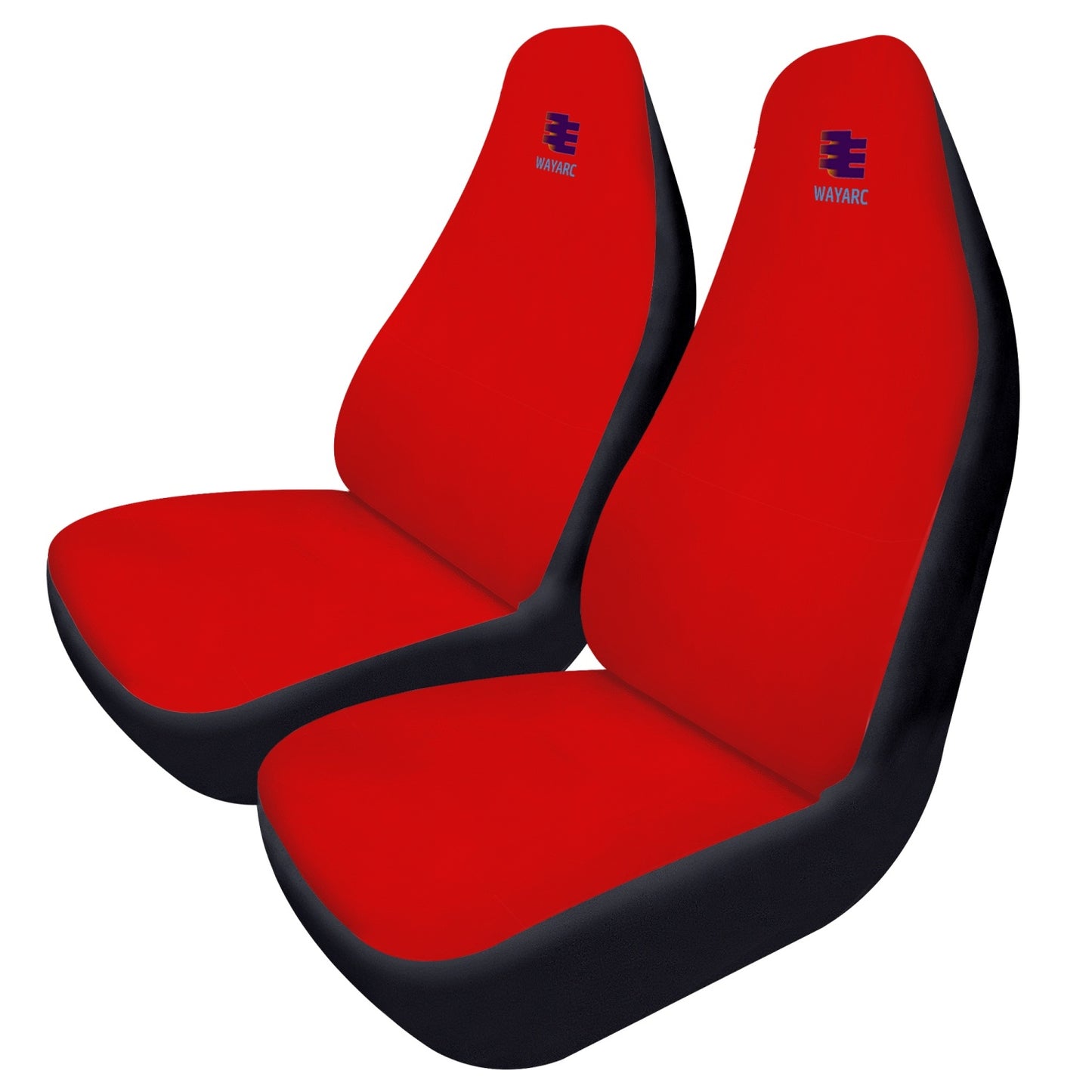 Red Microfiber Car Seat Covers - 2Pcs