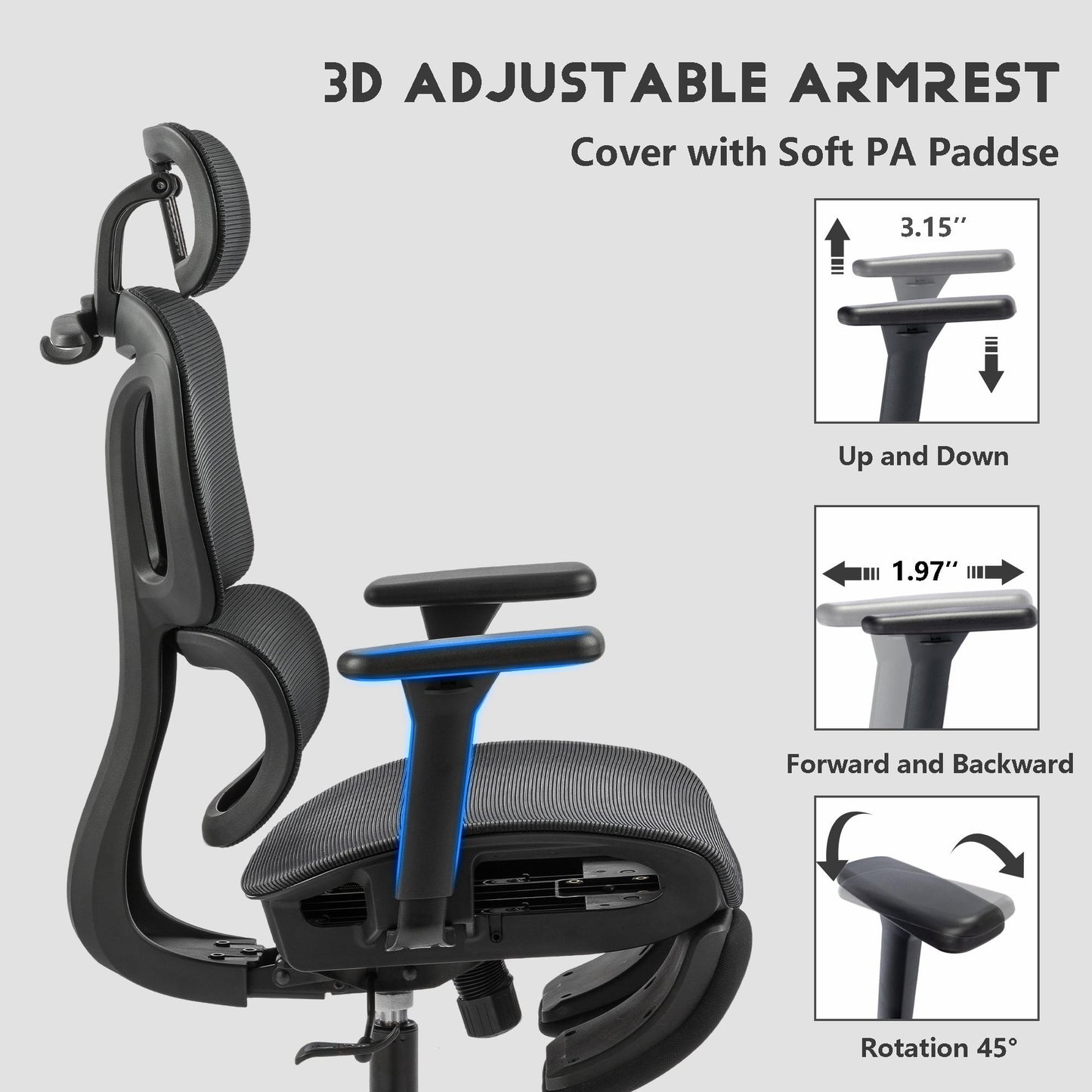 Full mesh office chair, ergonomic office chair