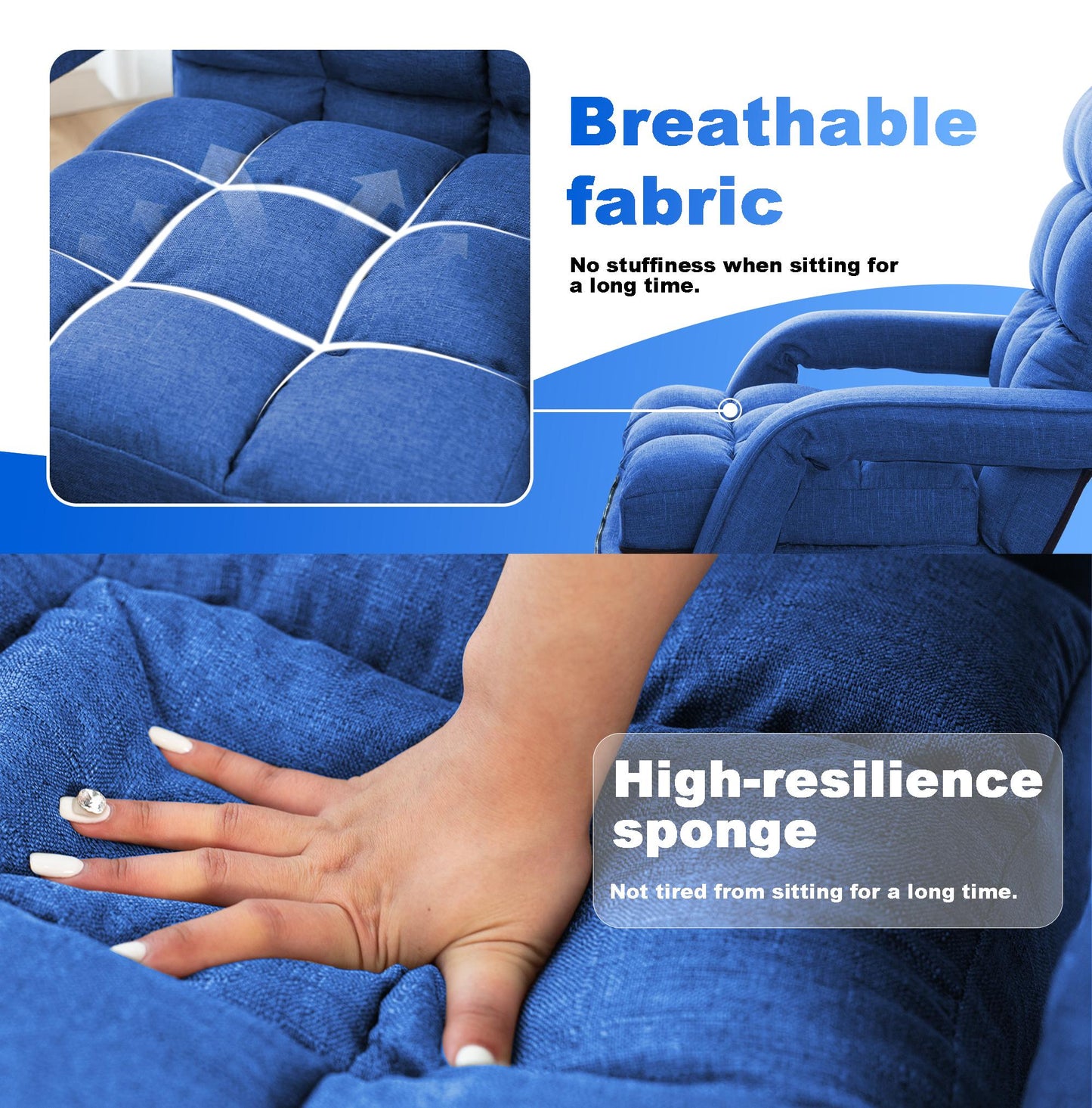 Folding Lazy Sofa Floor Chair