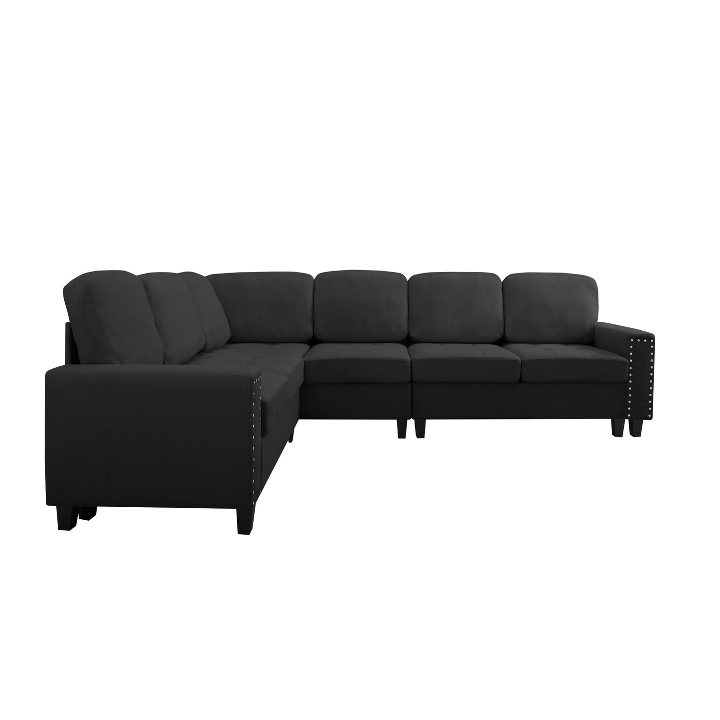 107.9” L-Shaped Reversible Sectional Sofa