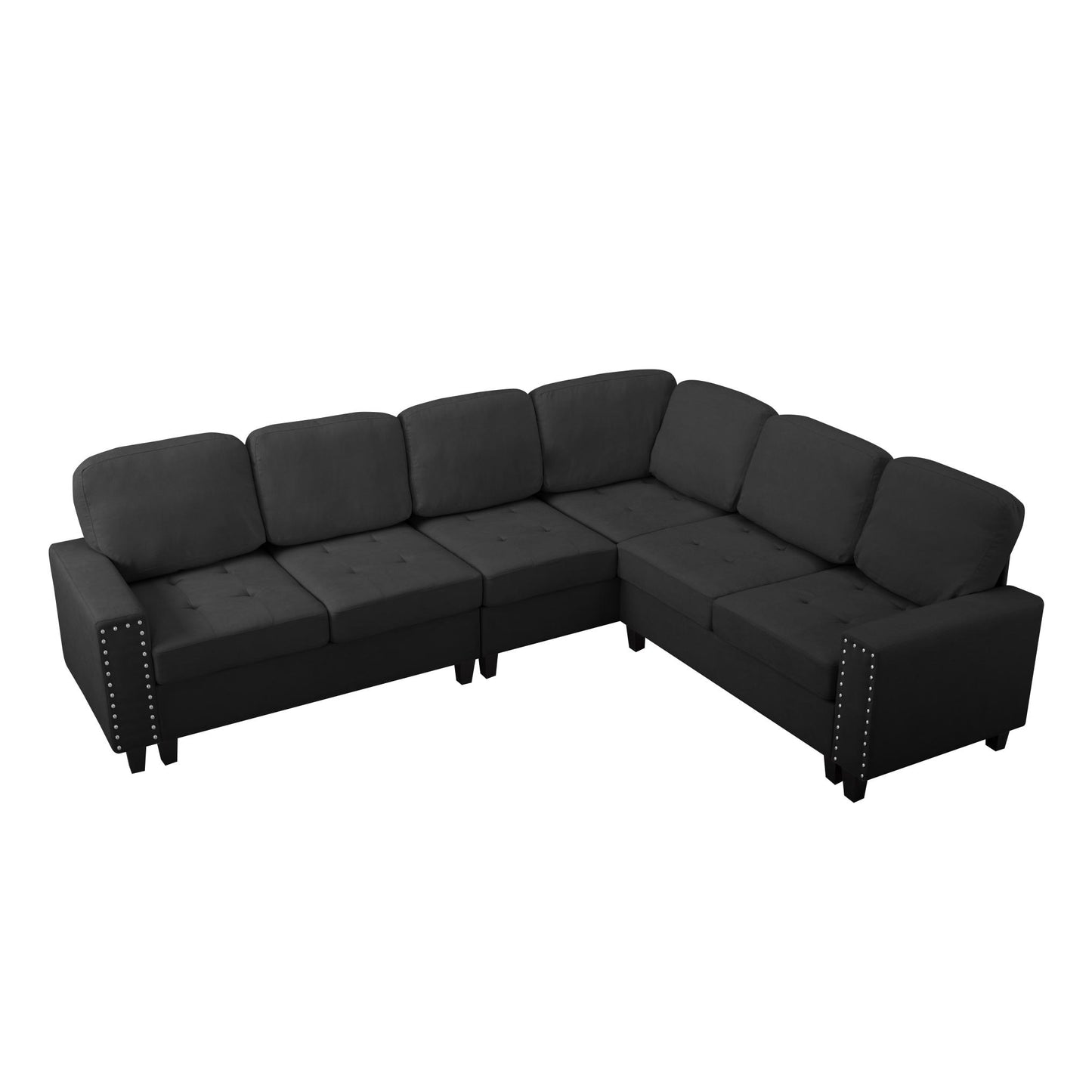 107.9” L-Shaped Reversible Sectional Sofa