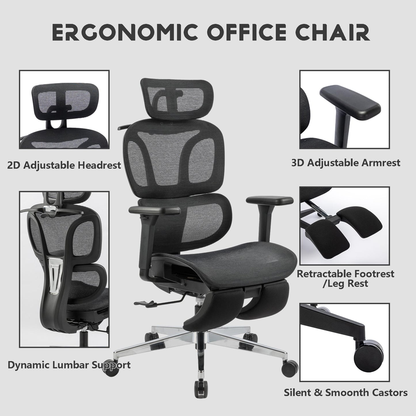 Full mesh office chair, ergonomic office chair