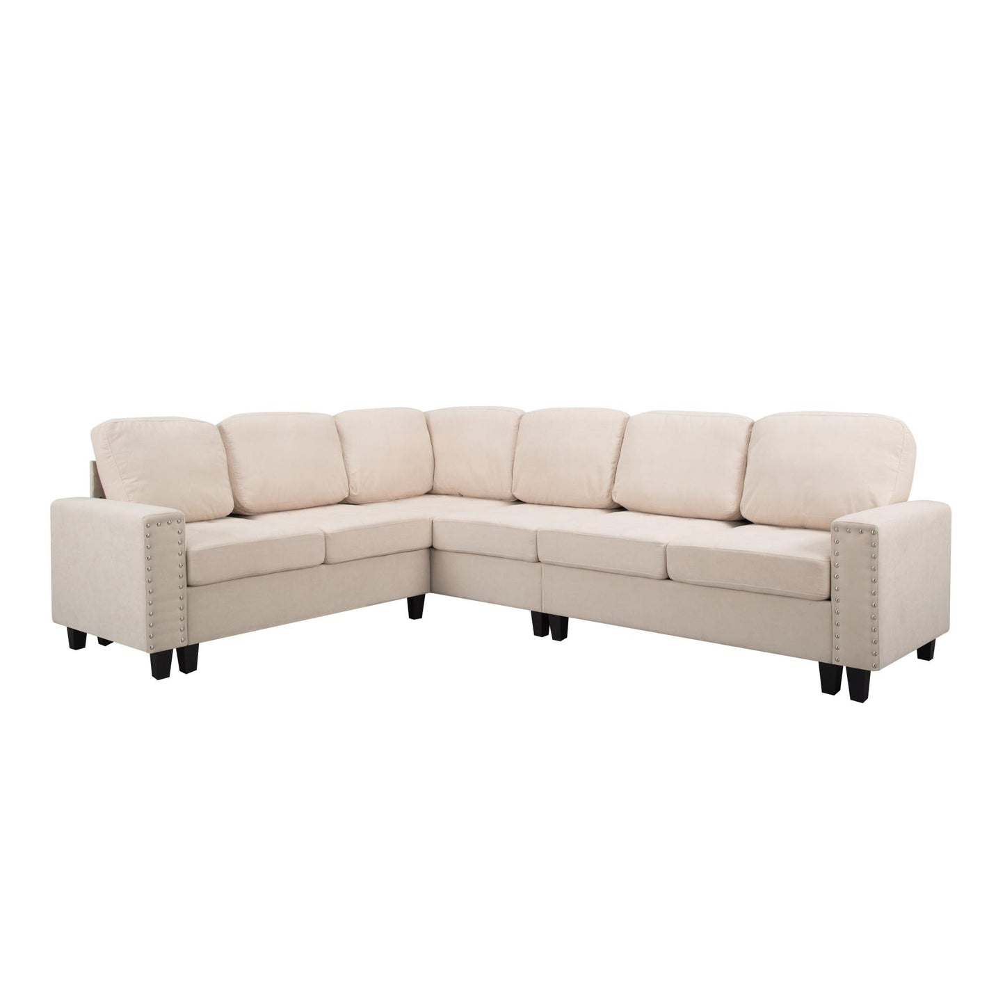 107.9” L-Shaped Reversible Sectional Sofa