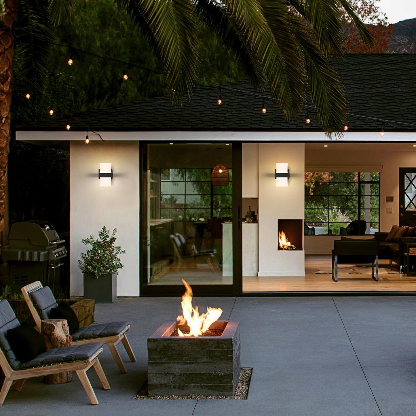 Outdoor Aluminum Up Down Wall Sconces