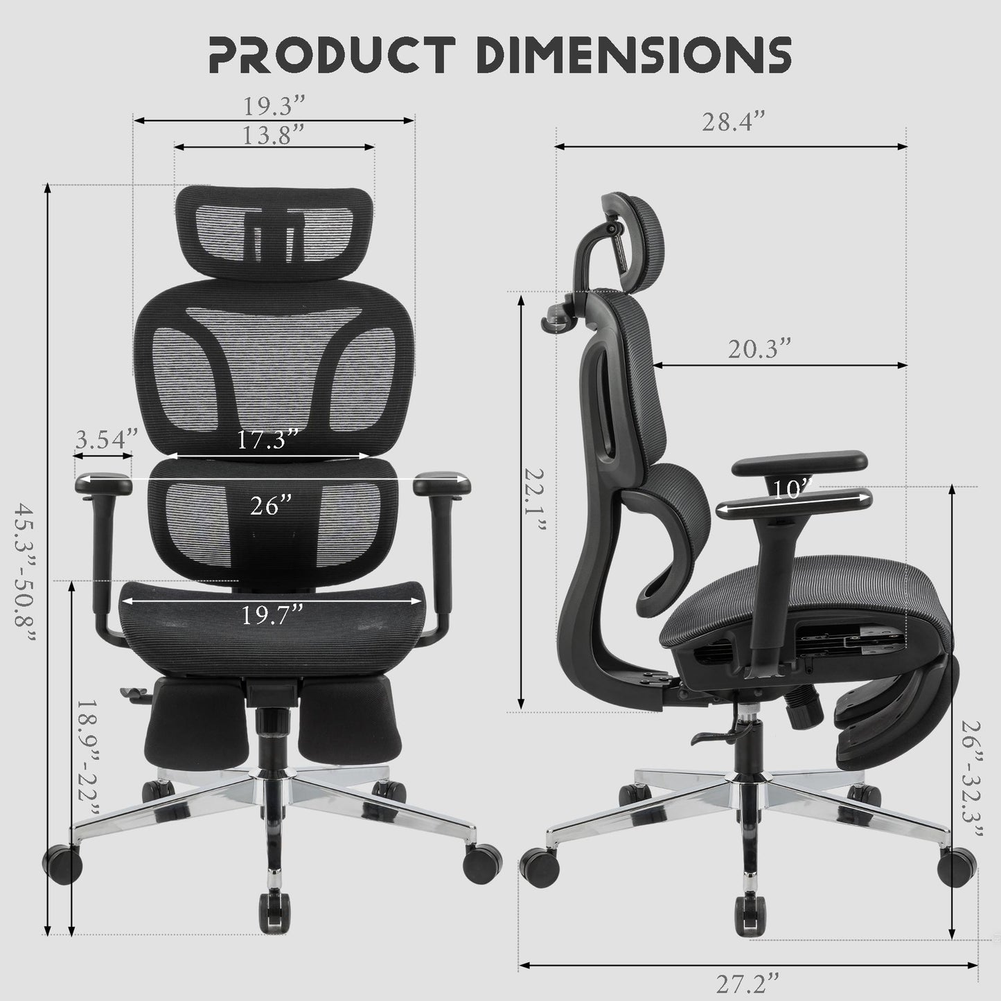 Full mesh office chair, ergonomic office chair