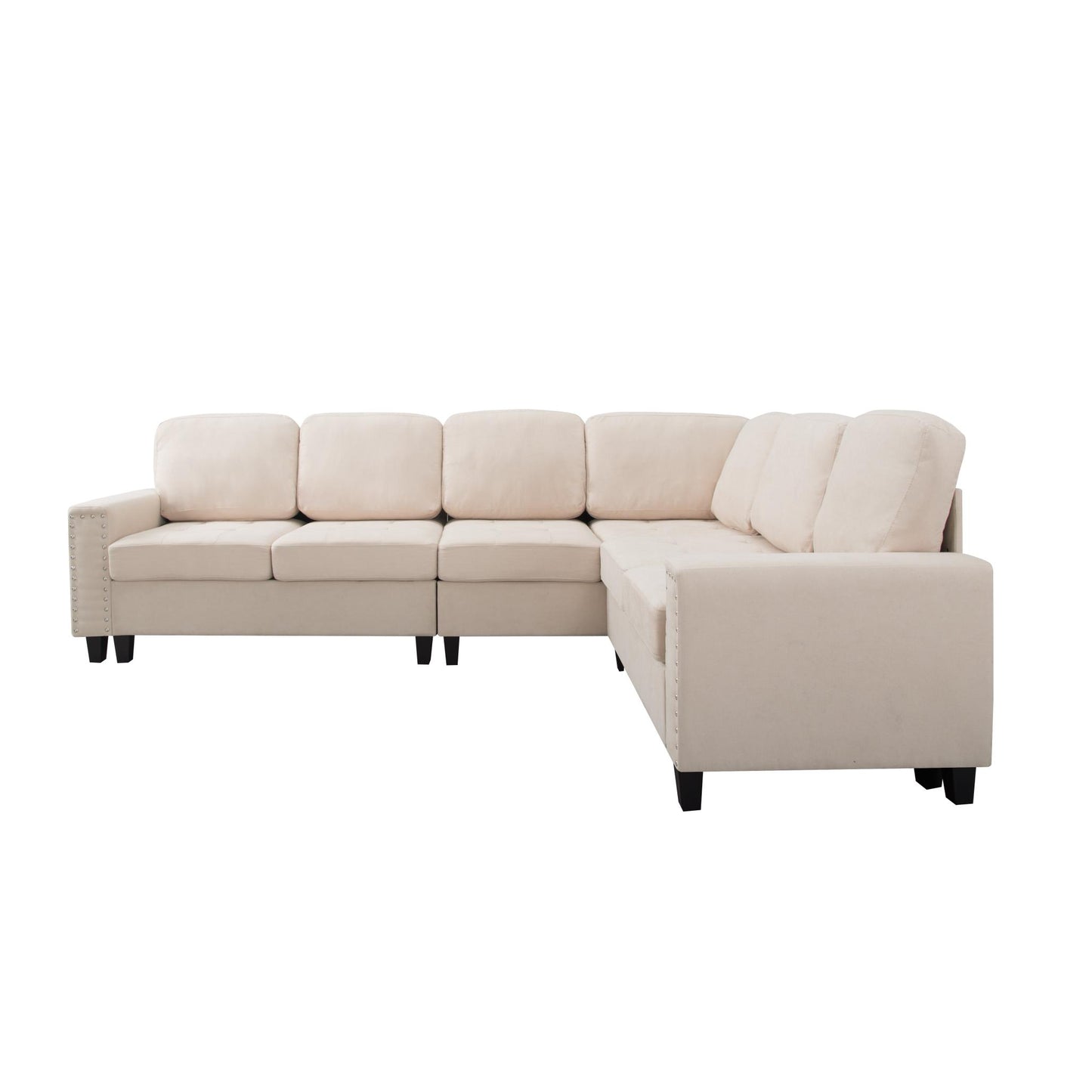 107.9” L-Shaped Reversible Sectional Sofa