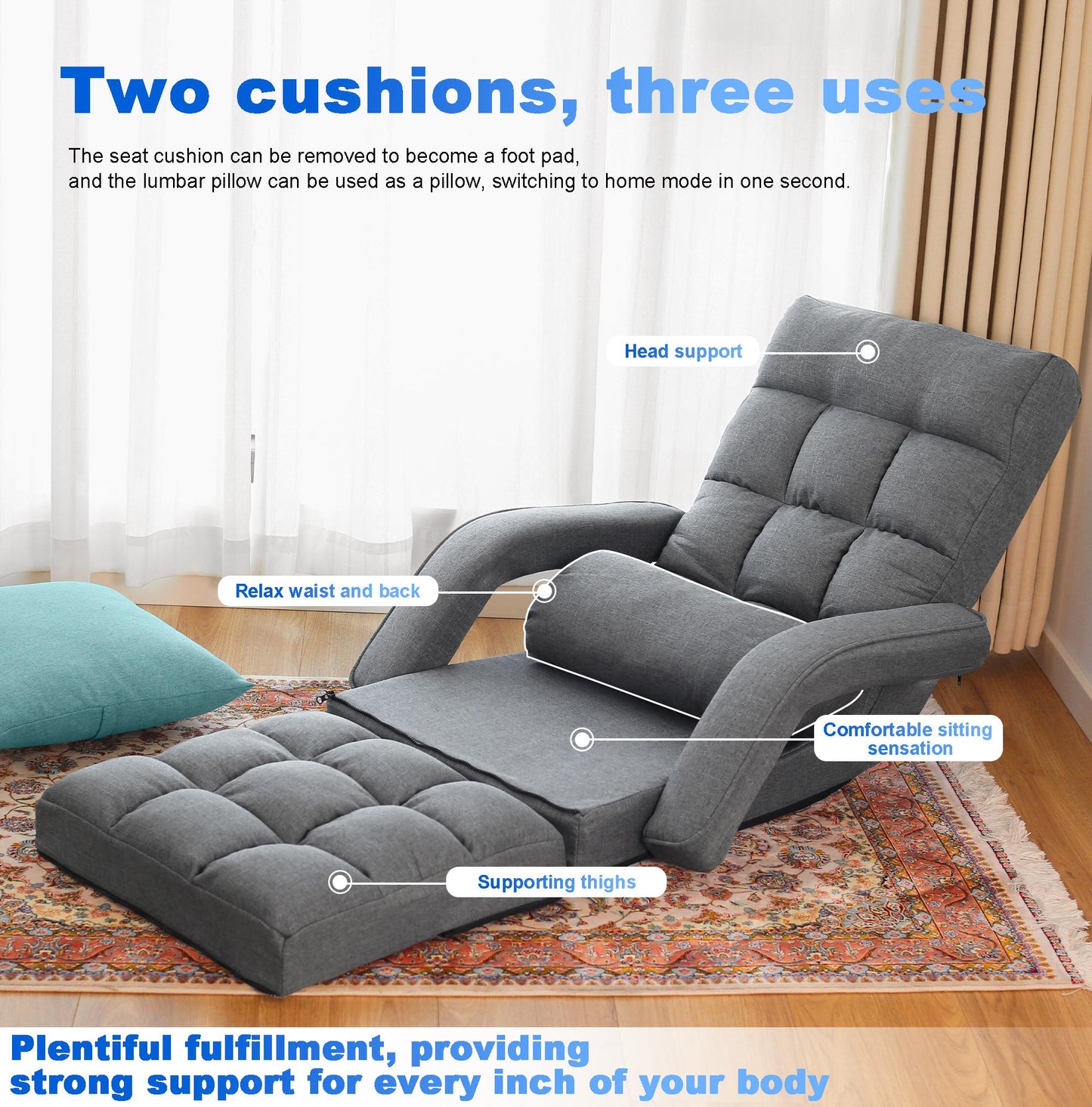 Folding Lazy Sofa Floor Chair