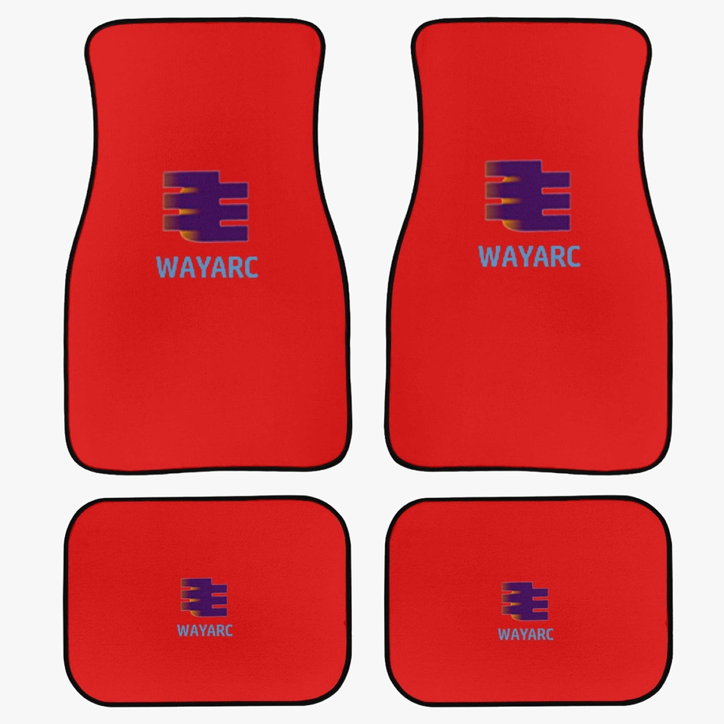 Red Car Floor Mats - 4Pcs