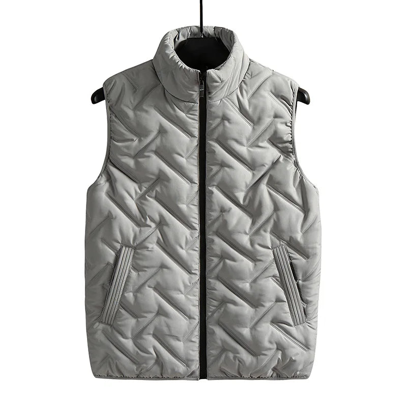 Fashion Mens Jacket Sleeveless Vest Autumn Thermal Soft Vests Casual Coats Male Cotton Men's Vest Men Thicken Waistcoat Size 8XL