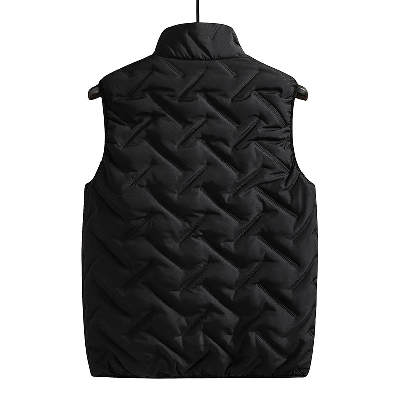 Fashion Mens Jacket Sleeveless Vest Autumn Thermal Soft Vests Casual Coats Male Cotton Men's Vest Men Thicken Waistcoat Size 8XL