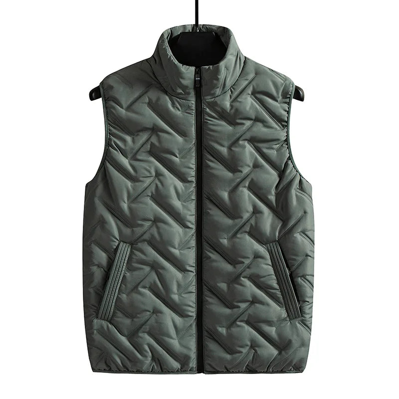 Fashion Mens Jacket Sleeveless Vest Autumn Thermal Soft Vests Casual Coats Male Cotton Men's Vest Men Thicken Waistcoat Size 8XL