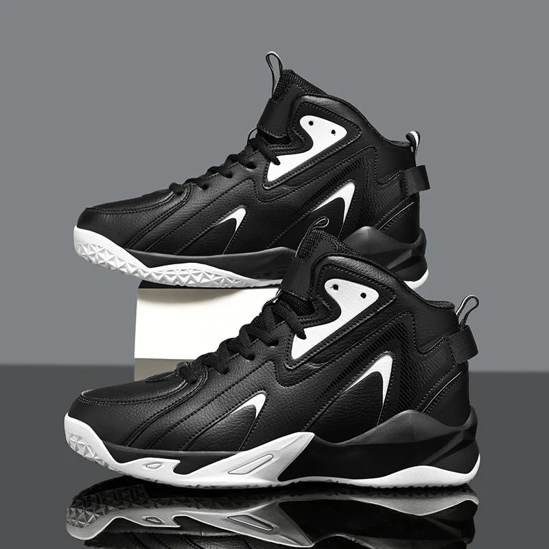 FY451WQ Leather Mid-Cut Basketball Sneakers