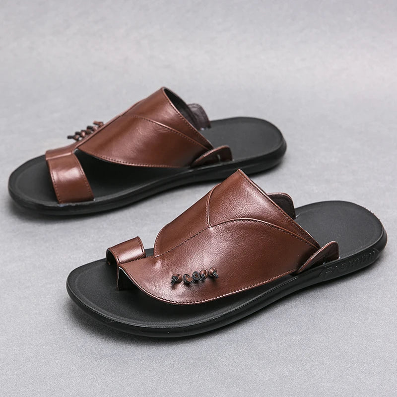 53330 Men’s Split Leather Outdoor Slippers