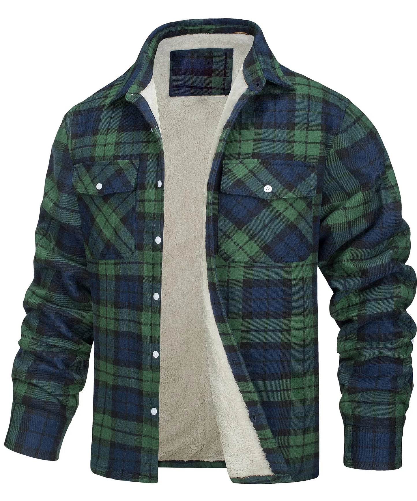 Ayrbao Men’s Casual Plaid Knit Jacket