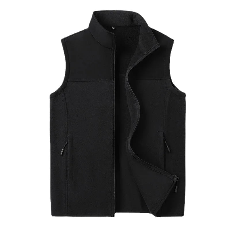 Men‘s Vests Casual Winter Fleece Warm Waistcoats Fashion Thermal Vests Sleeveless Jackets Windbreaker Vests Clothing