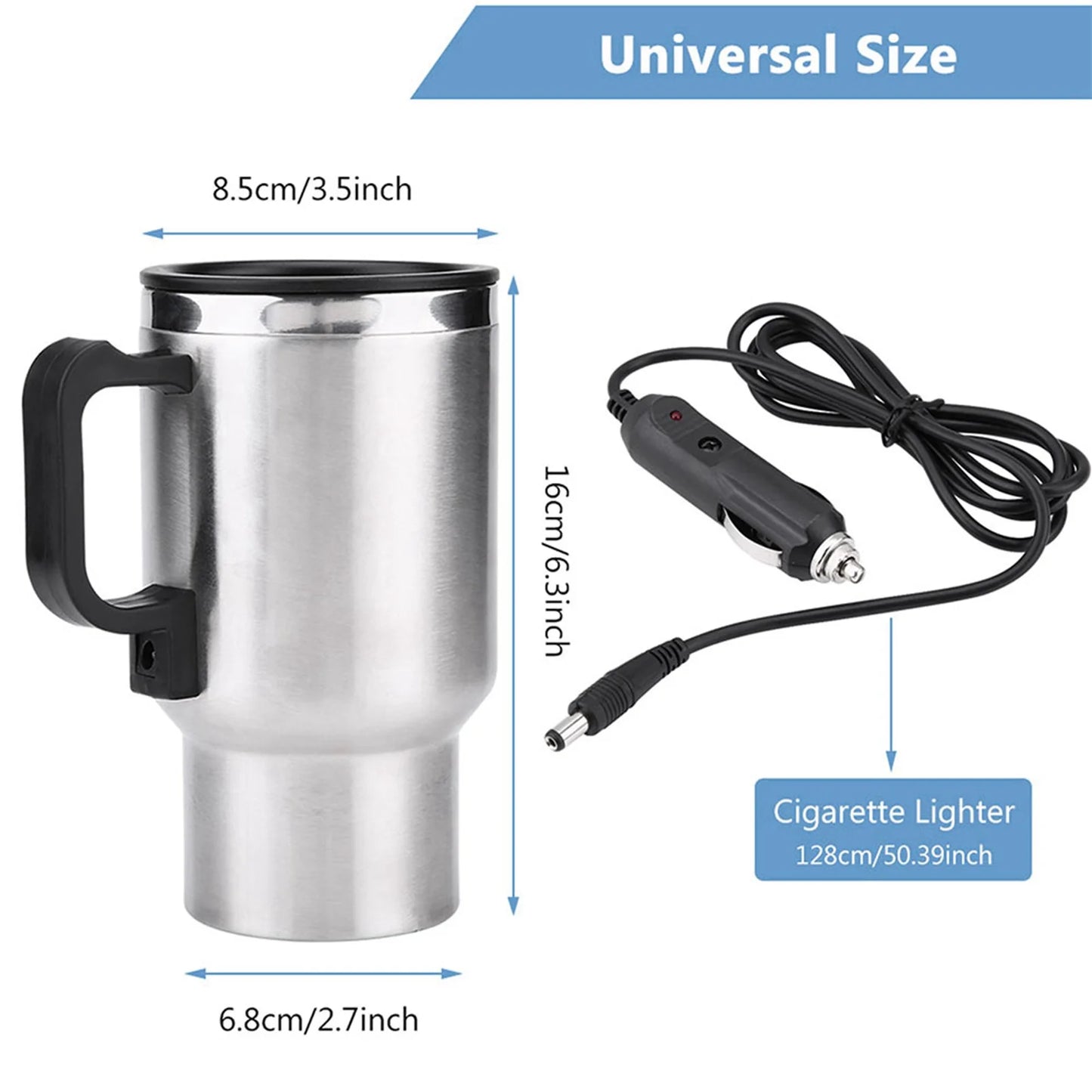 WAYARC Car Heating Stainless Steel Electric Water Jug