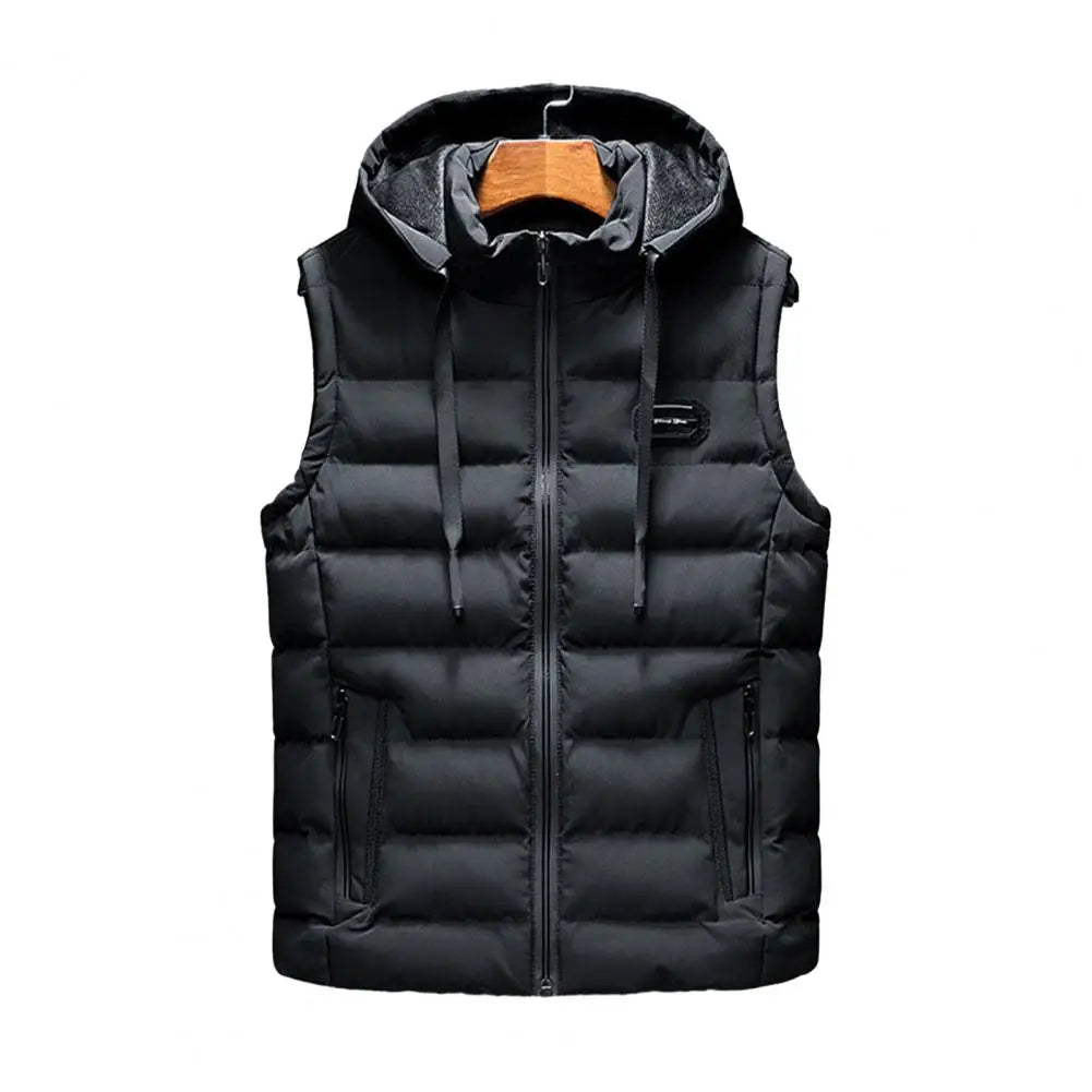 Mens Jacket Sleeveless Vest Winter Male Cotton Warm Vest Padded Coats Men Stand Collar Army Thicken Waistcoats Clothing 6XL