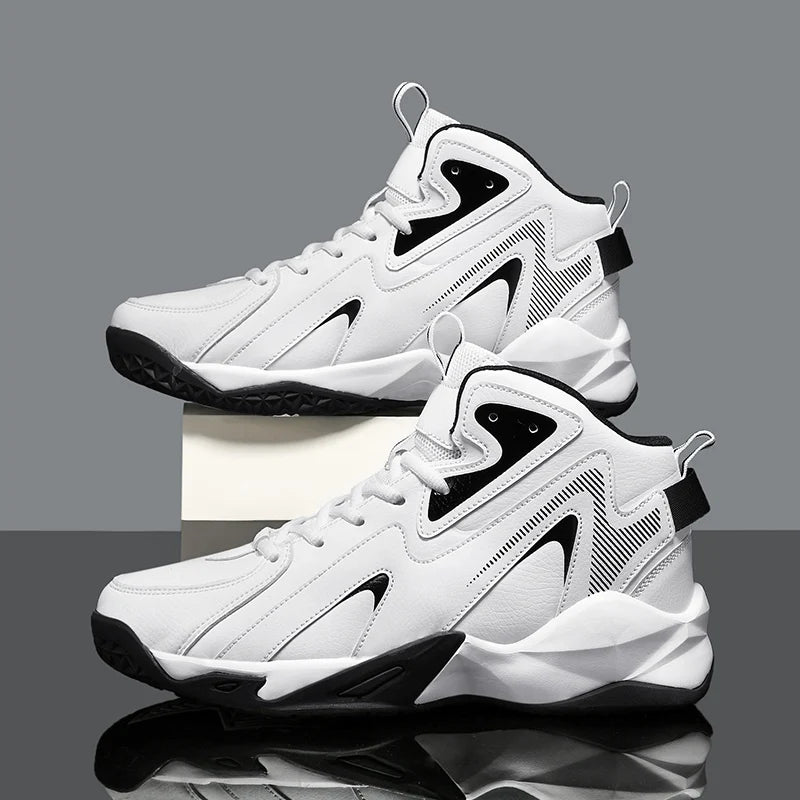 FY451WQ Leather Mid-Cut Basketball Sneakers