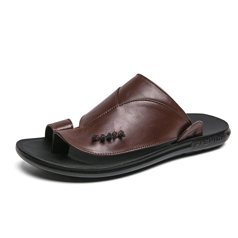 53330 Men’s Split Leather Outdoor Slippers
