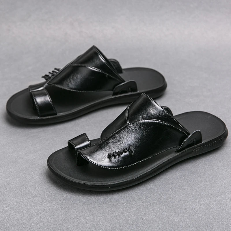 53330 Men’s Split Leather Outdoor Slippers