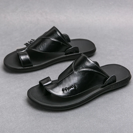 53330 Men’s Split Leather Outdoor Slippers