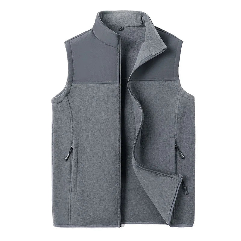 Men‘s Vests Casual Winter Fleece Warm Waistcoats Fashion Thermal Vests Sleeveless Jackets Windbreaker Vests Clothing