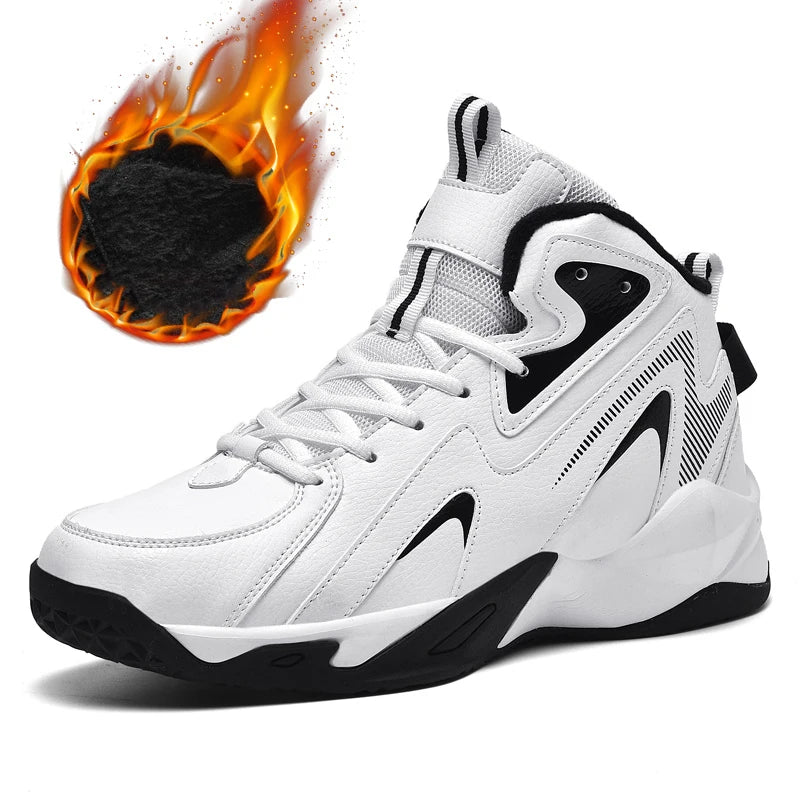 FY451WQ Leather Mid-Cut Basketball Sneakers