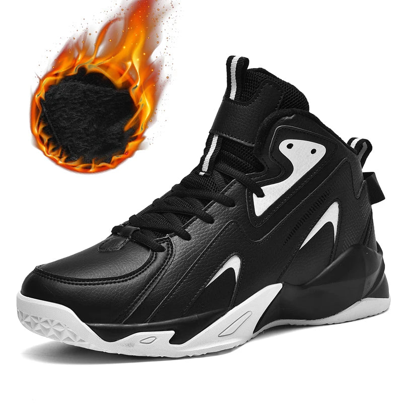 FY451WQ Leather Mid-Cut Basketball Sneakers