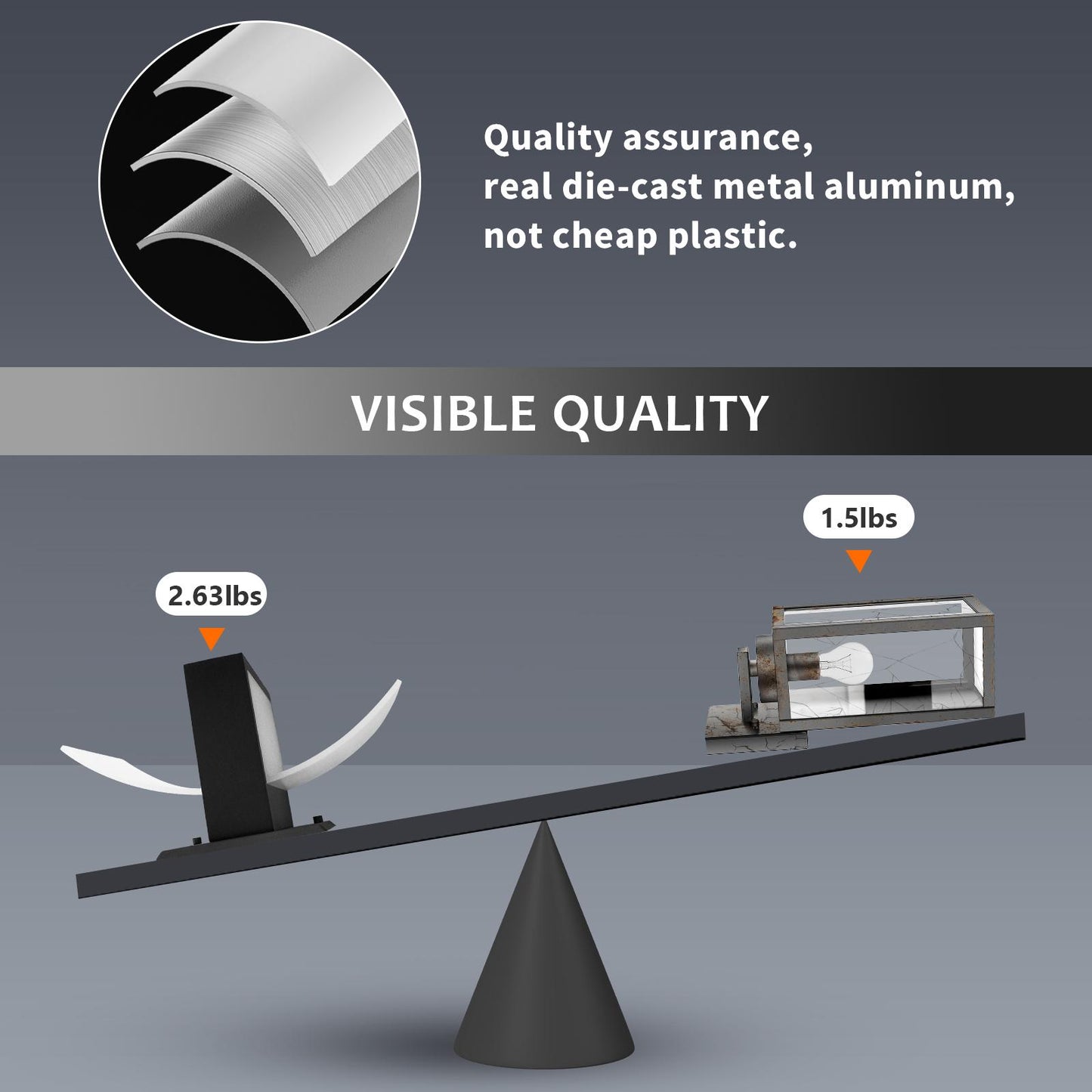 Outdoor Aluminum Up Down Wall Sconces