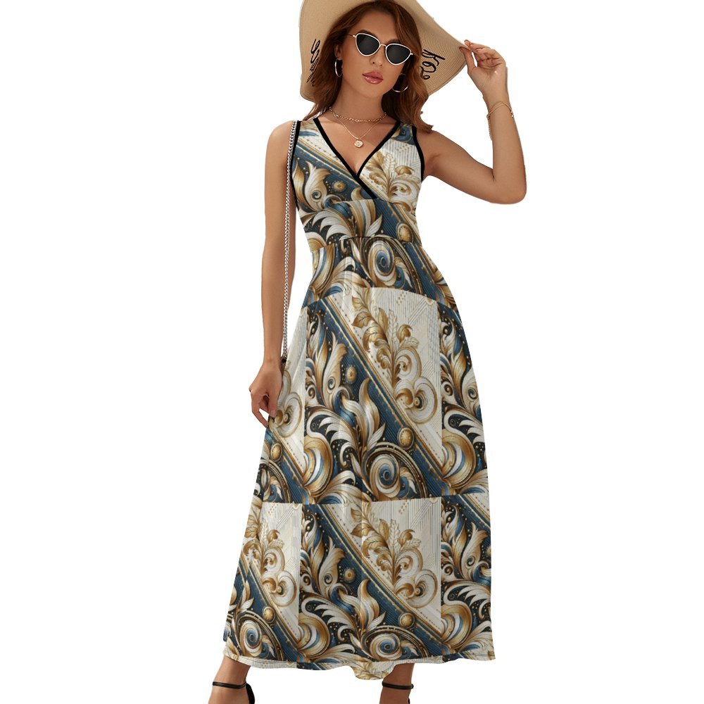 NZ7612 Sleeveless Long Dress