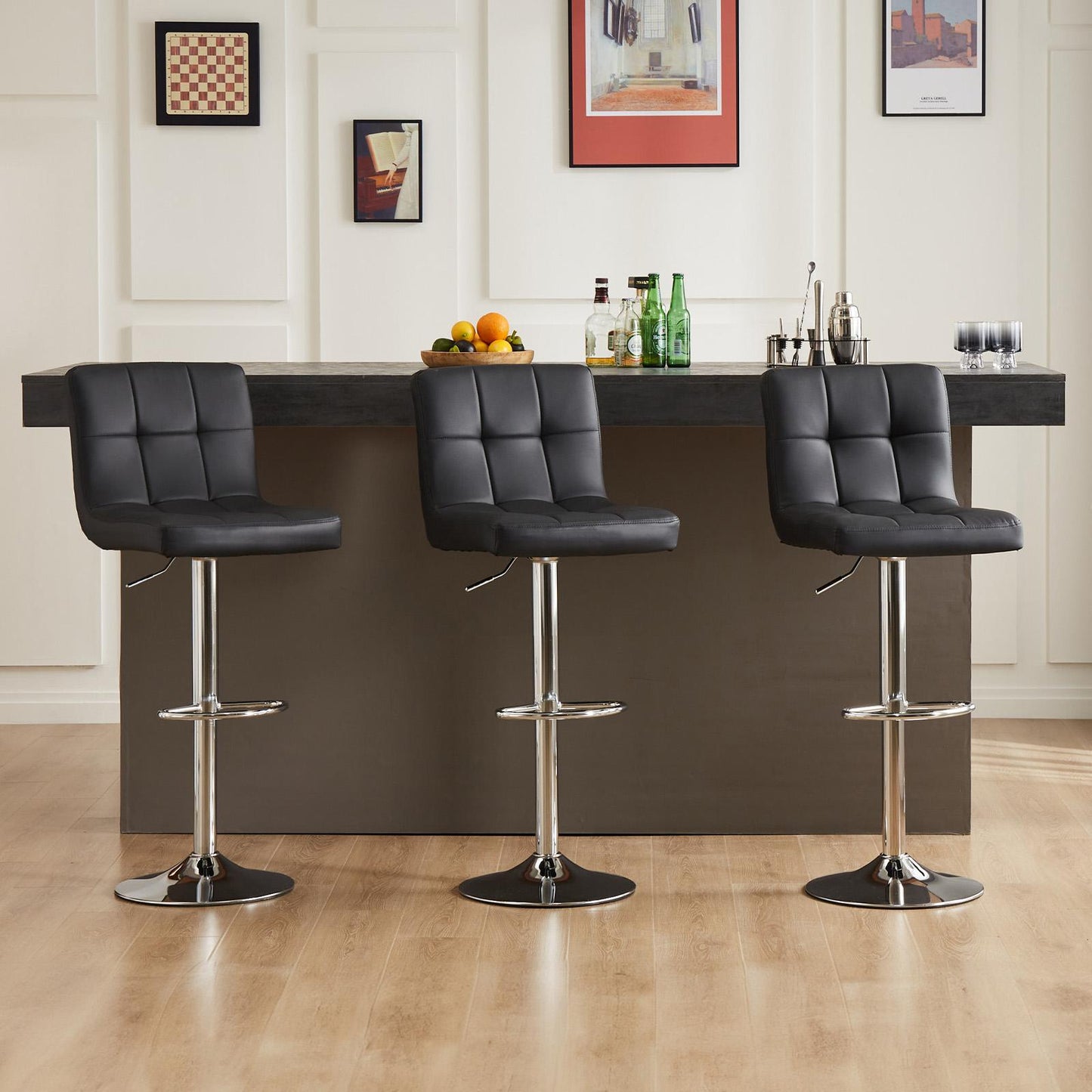 Bar Stools Set of 2, Counter Height Barstools.