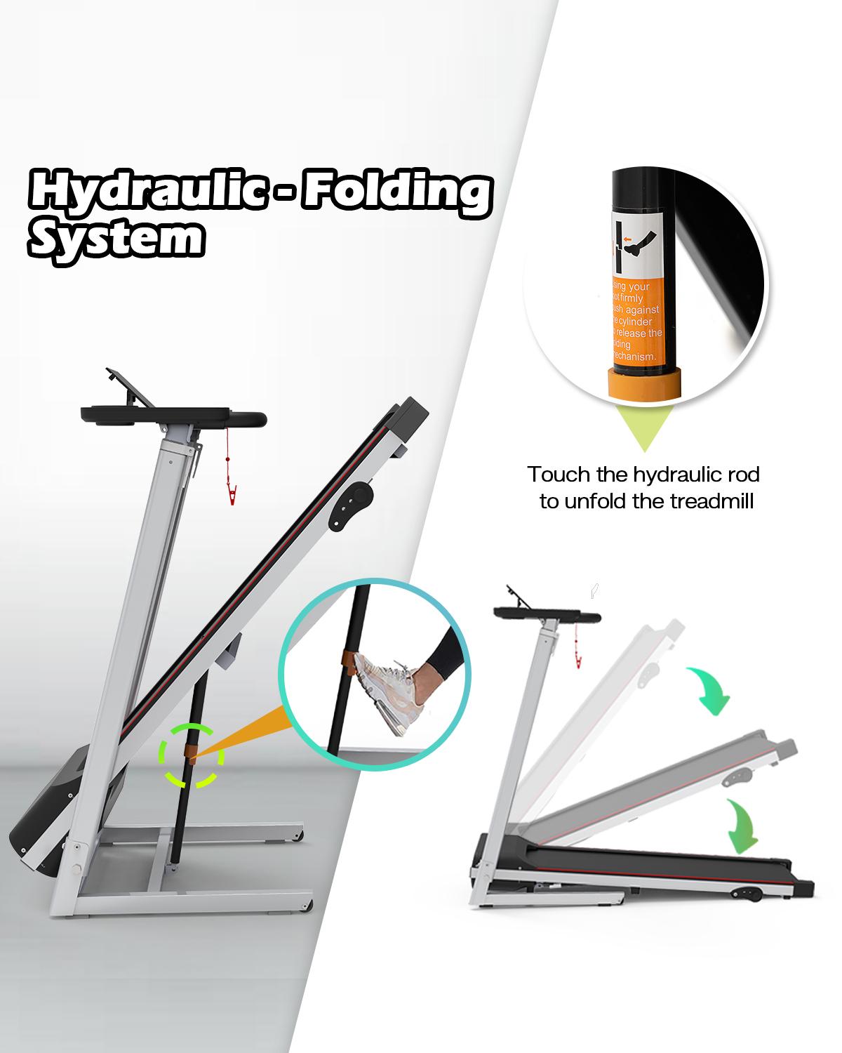 Folding Treadmill for Home - Slim Compact Running Machine