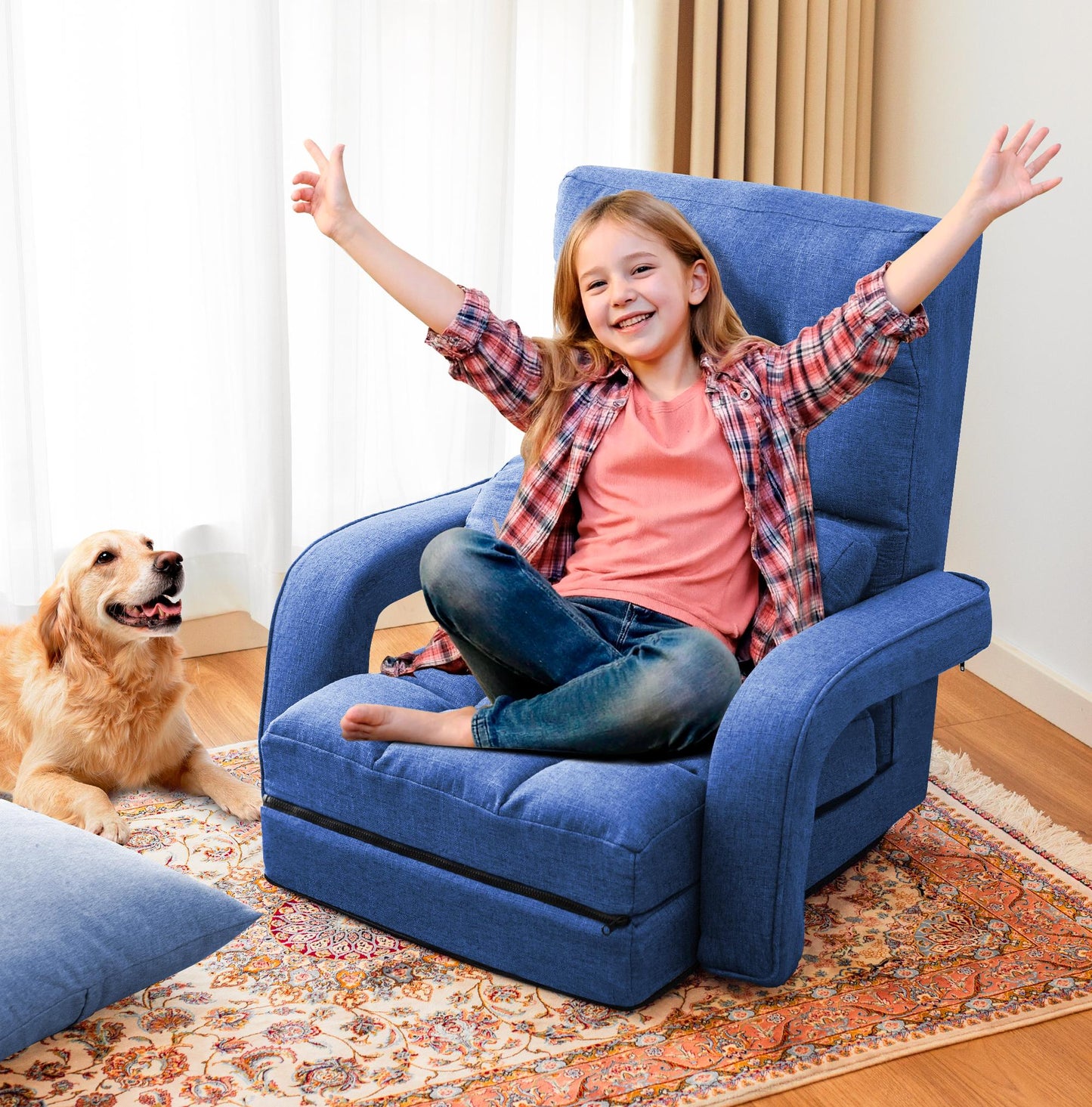 Folding Lazy Sofa Floor Chair