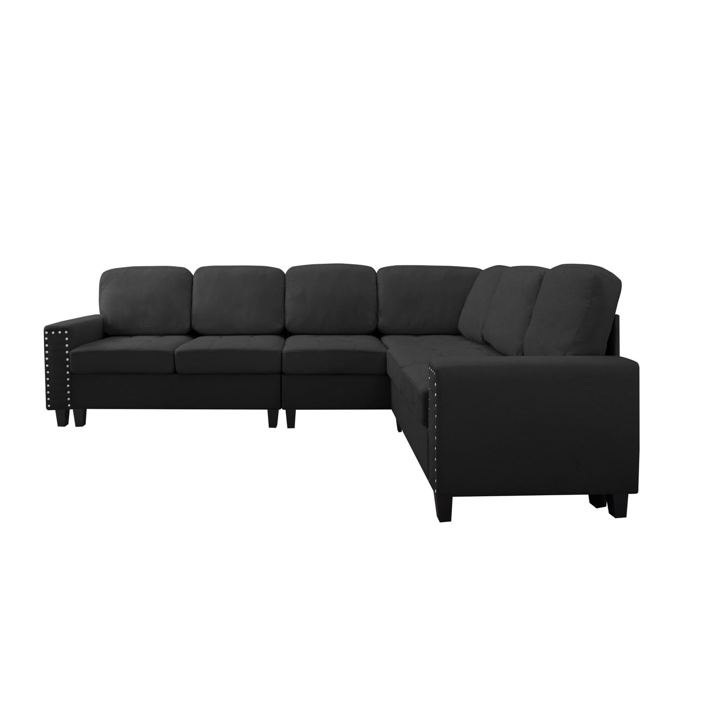 107.9” L-Shaped Reversible Sectional Sofa