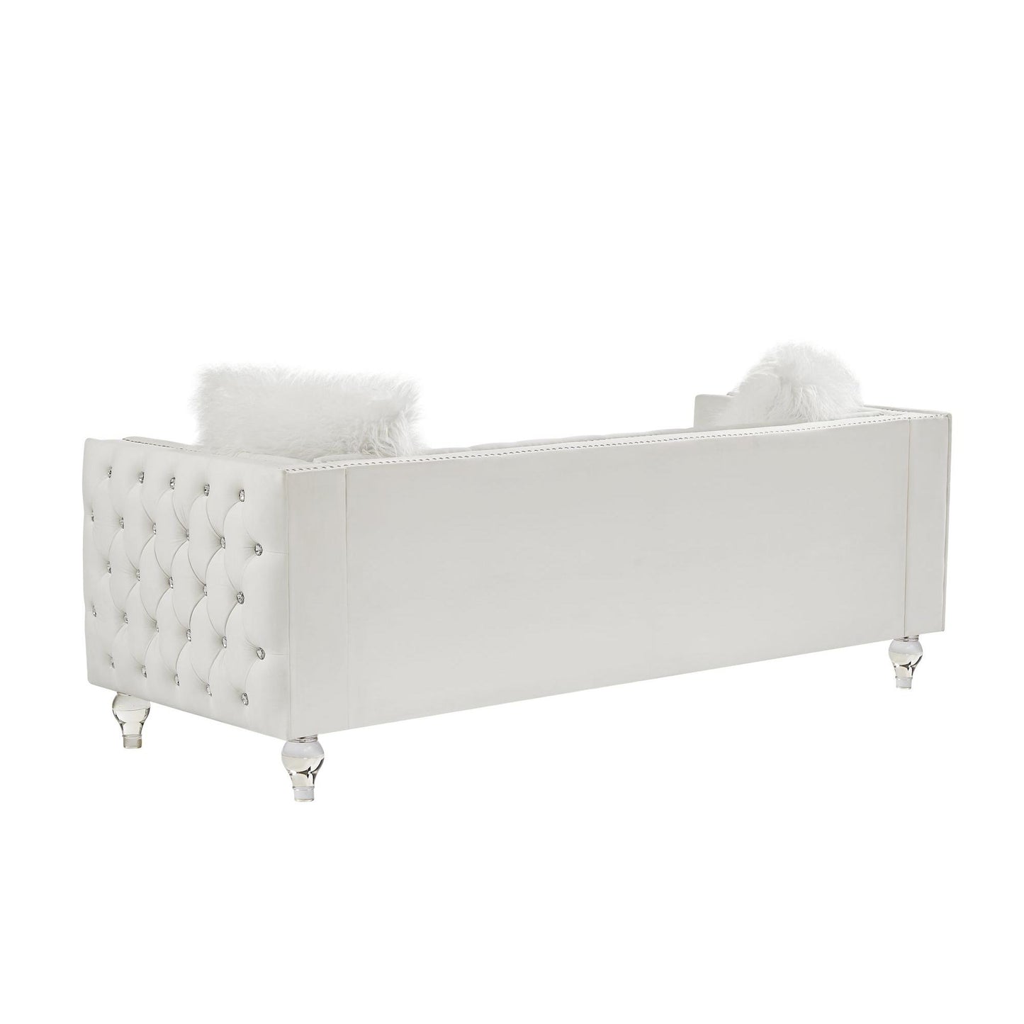 Velvet Upholstery Tufeted Sofa