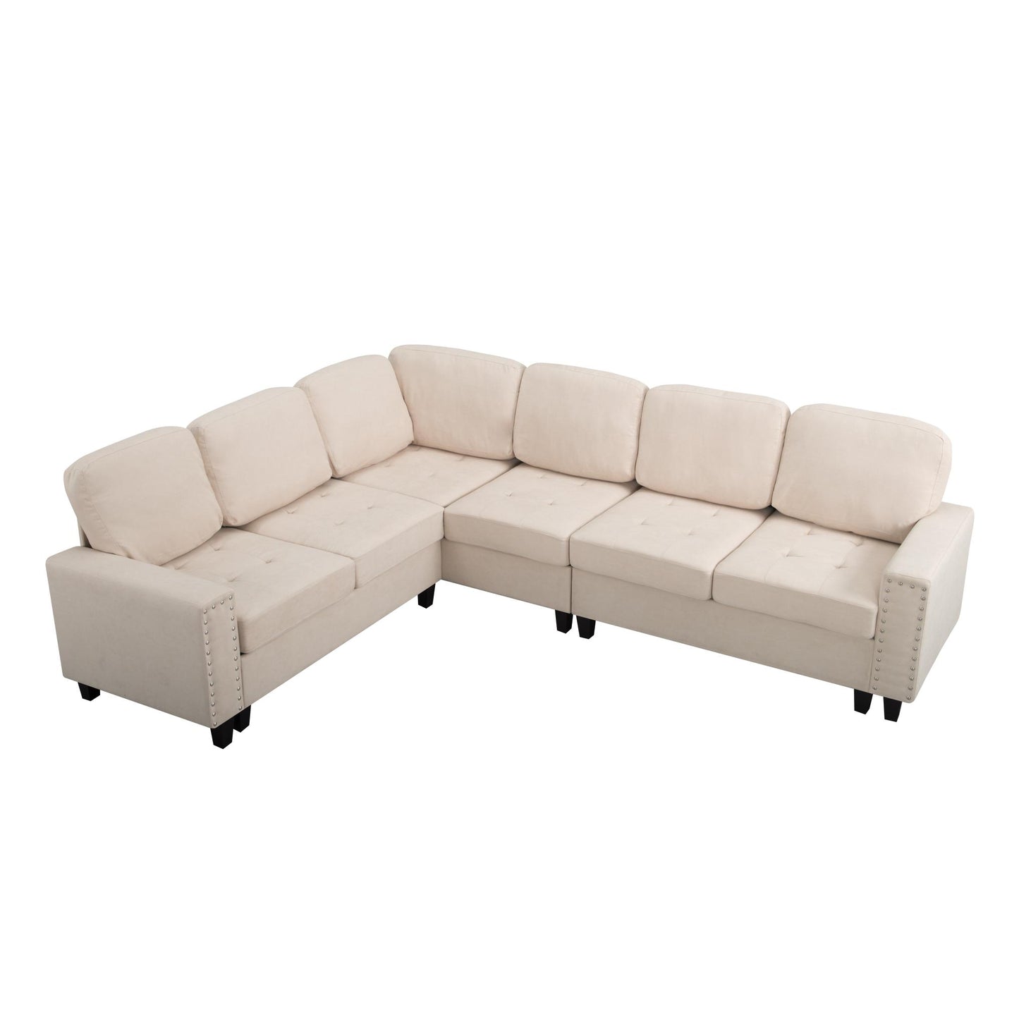 107.9” L-Shaped Reversible Sectional Sofa