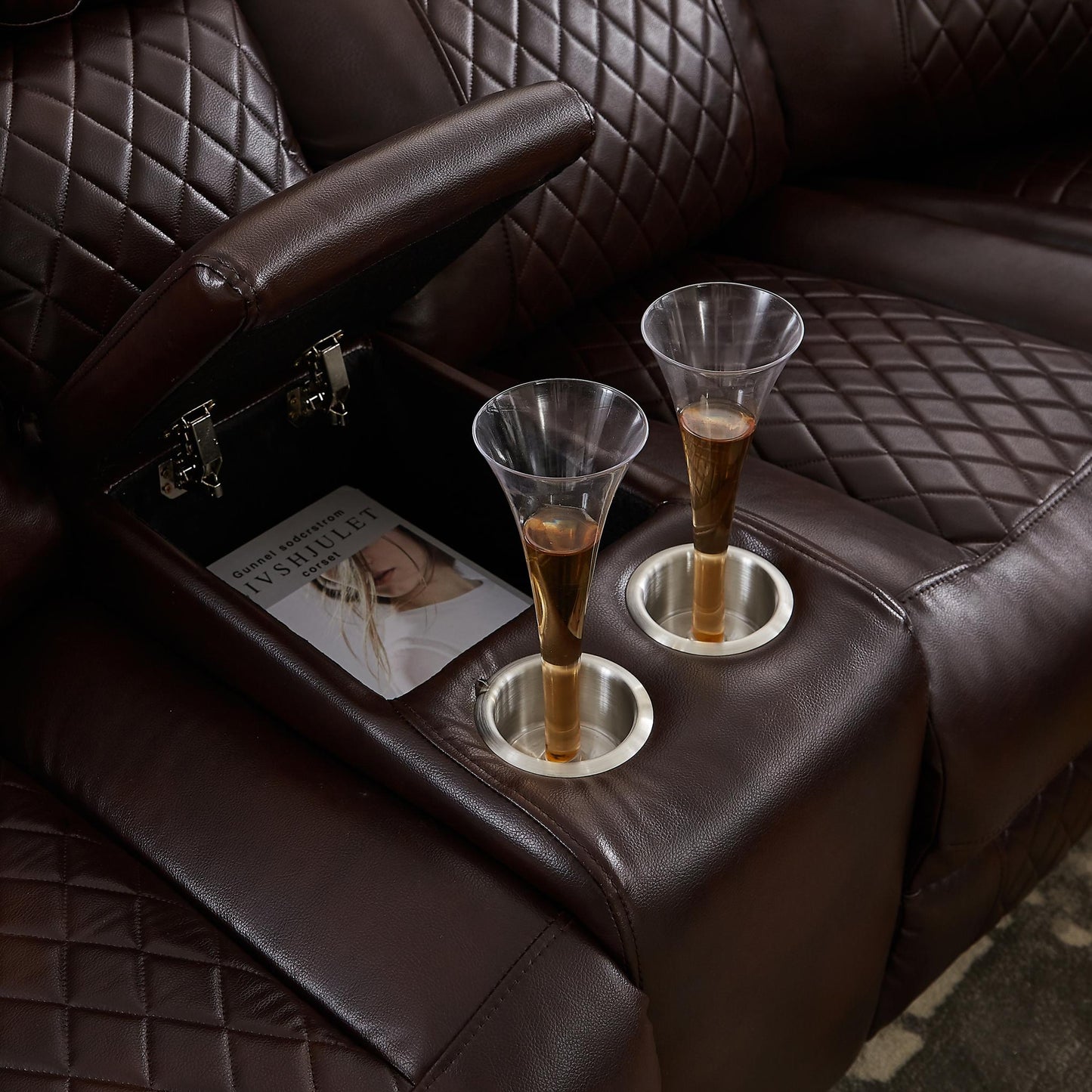 Sectional Manual Recliner Living Room Set