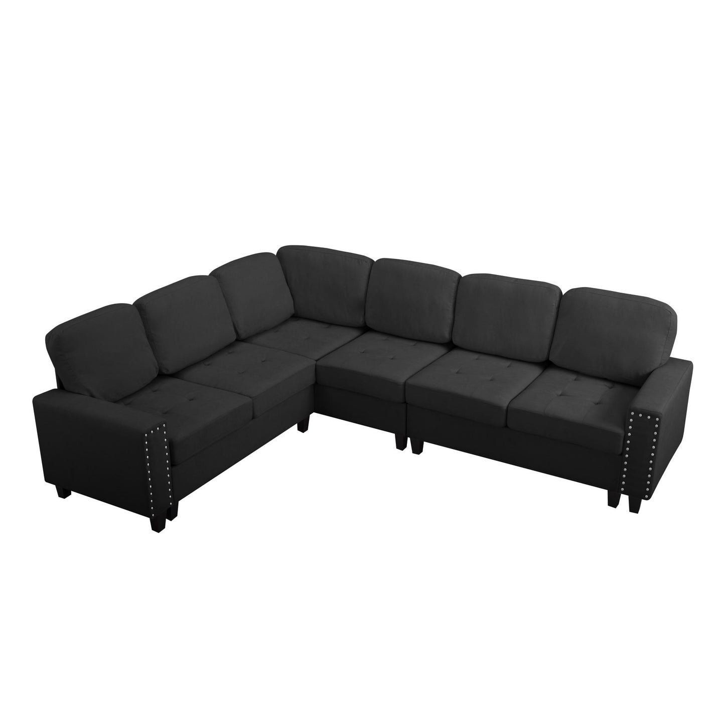 107.9” L-Shaped Reversible Sectional Sofa