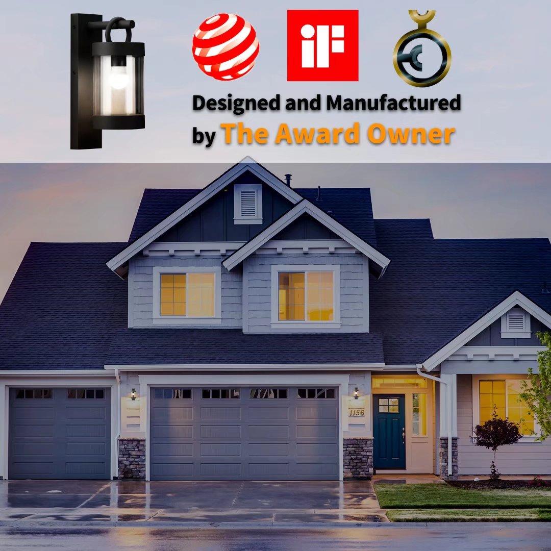 Wall Lights Outdoor Lantern with Dusk to Dawn Sensor E26 Bulb